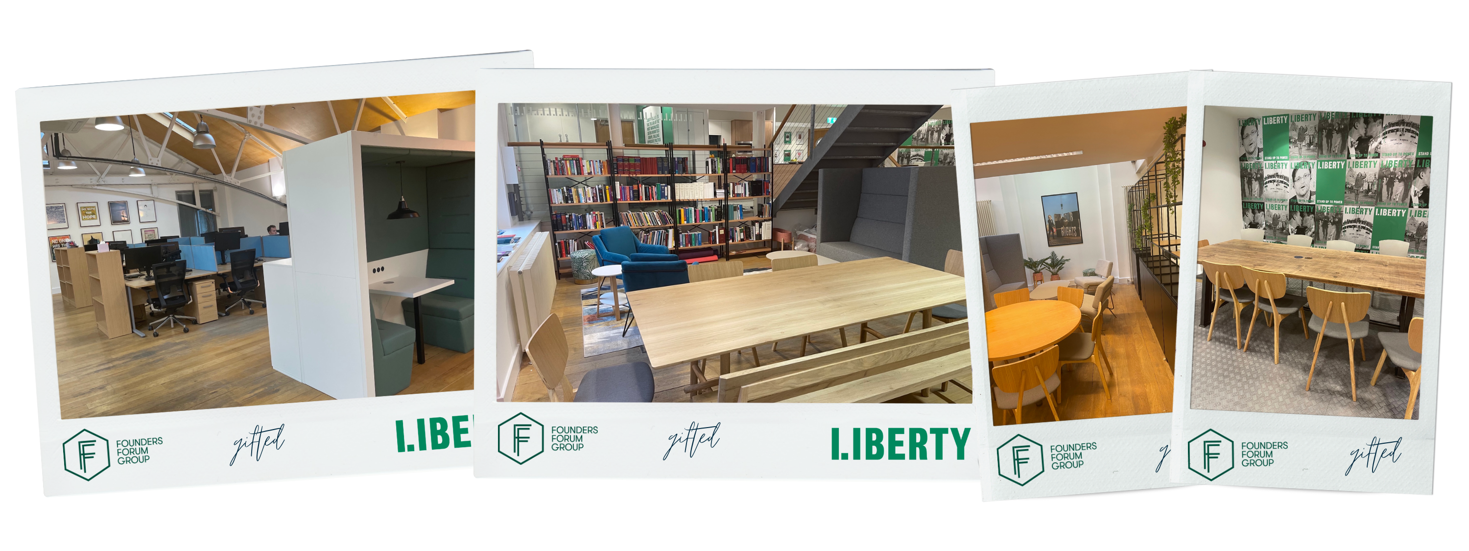 Founders Forum gifted office furniture to Liberty.